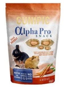 CUNIPIC ALPHA PRO SNACK ZANAHORIA 50gr