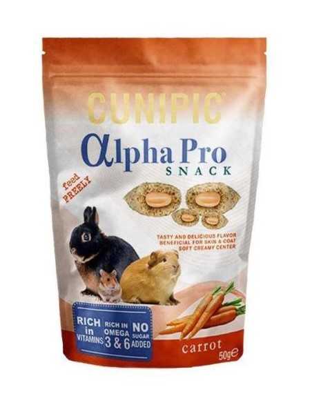 CUNIPIC ALPHA PRO SNACK ZANAHORIA 50gr