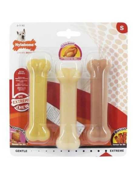 nylabone chew peanut butter&chicken&bacon- 3 unds