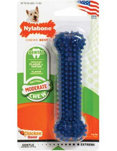 nylabone mordedor hueso azul