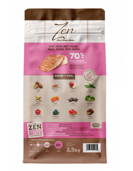 zen salmon medium&large low grain