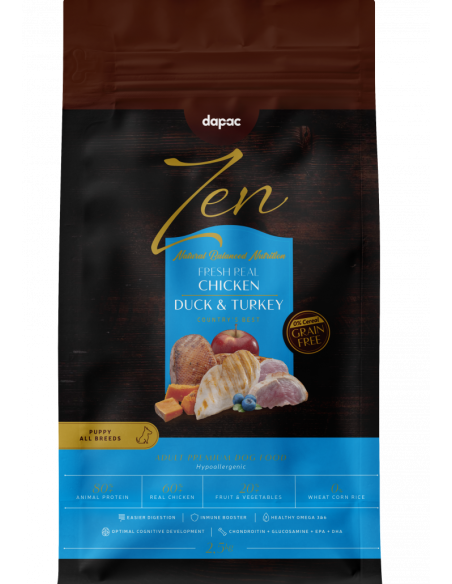 zen pollo, pato y pavo  puppy