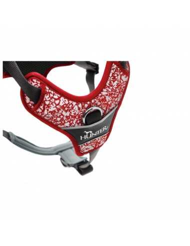 hunter arnés divo reflectante rojo/gris
