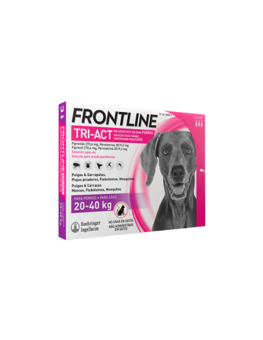 frontline tri-act caja 6 pipetas 20-40kg