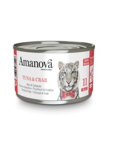 amanova lata gato atún y cangrejo gelatina