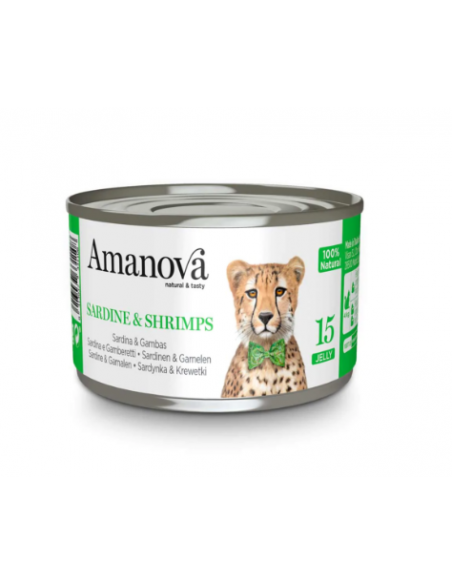 amanova lata gato sardinas y gambas gelatina
