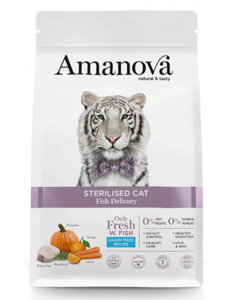 amanova pienso gato esterilizado pescado grain free
