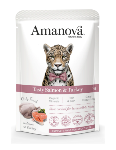 amanova pouch cat salmon y pavo grain free