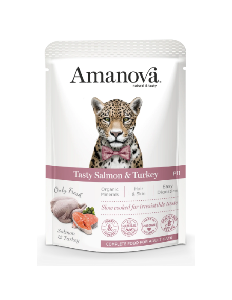 amanova pouch cat salmon y pavo grain free