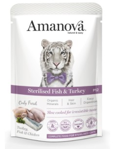 amanova pouch cat pescado blanco y pavo grain free