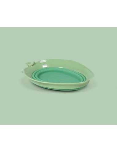 united pets leaf bowl bebedero