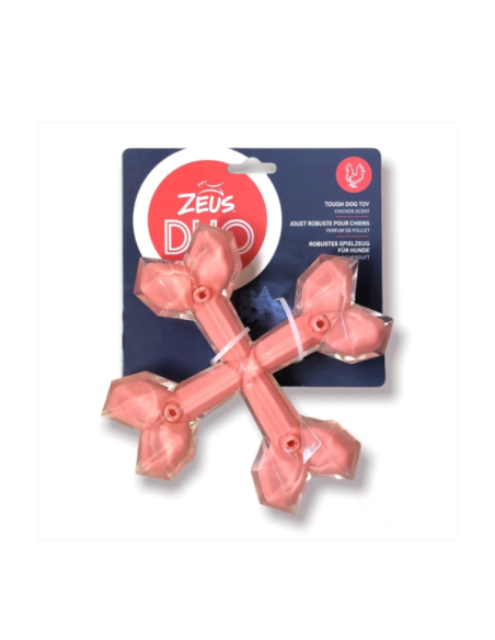 zeus duo huesos cruzados rosa pollo 15cm