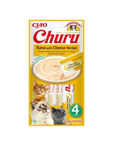 ciao churu snack gato crema suave atún/queso
