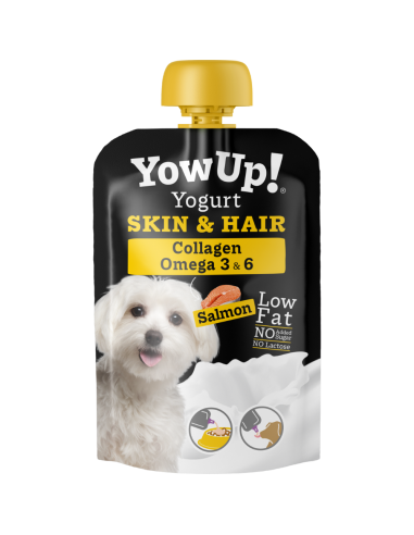 yowup! yogurt perro salmon pelo y piel