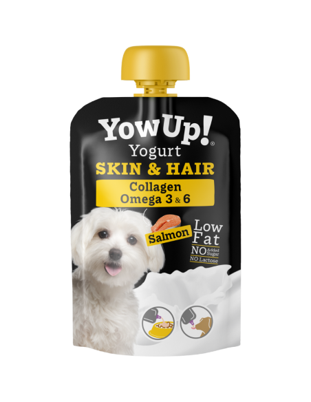 yowup! yogurt perro salmon pelo y piel