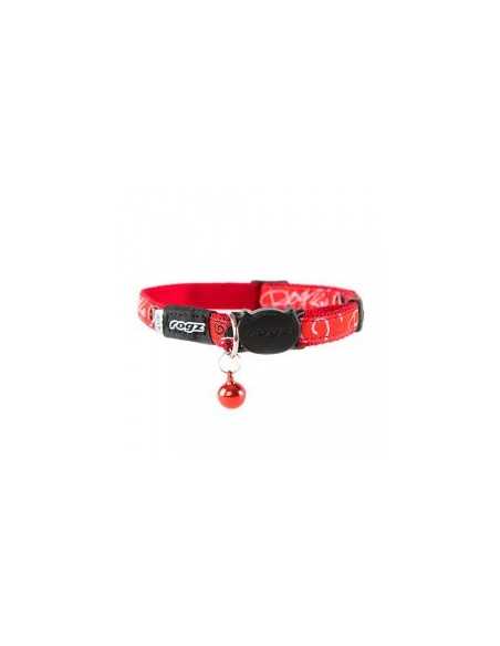rogz collar gato rojo