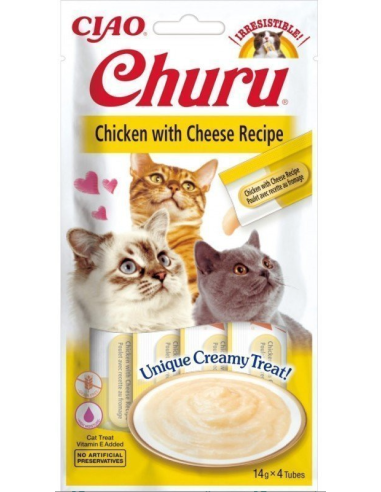 ciao churu snack gato crema suave pollo/queso