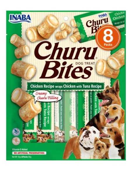 ciao churu bites snack perro pollo/atun