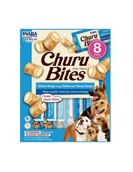 ciao churu bites snack perro pollo/queso