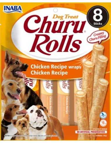 ciao churu rolls snack perro pollo