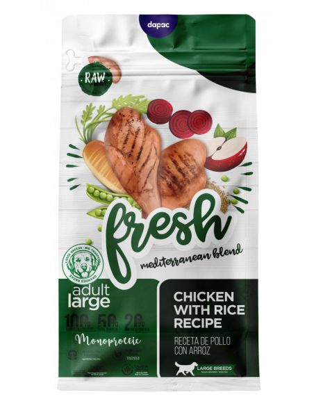 fresh pollo razas grandes 14kg