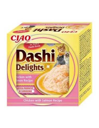 ciao dashi delights pollo y salmon 70gr.