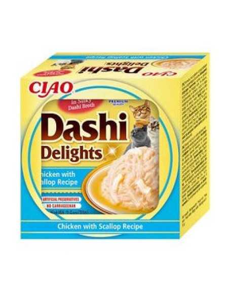 ciao dashi delights pollo y vieira 70gr.