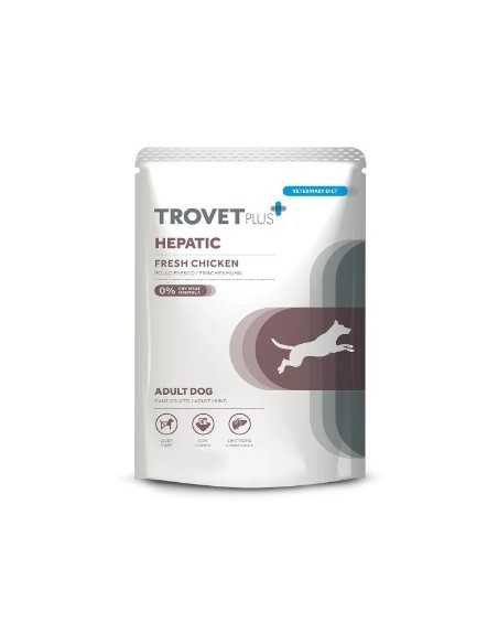 trovet plus perro alimento humedo completo hepático pollo 300gr