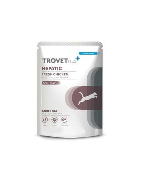 trovet plus gato alimento humedo completo hepático pollo 85gr