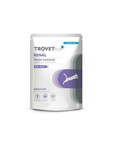 trovet plus gato alimento húmedo completo renal venado 85gr