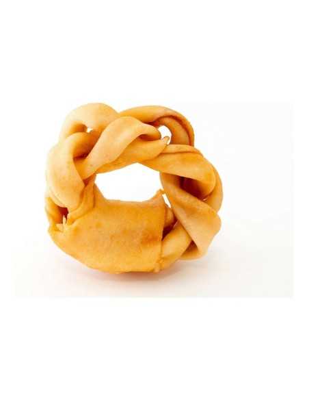 gloria snacky rawhide masticable donut trenzado sabor miel 12 cm