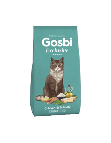 gosbi exclusive cat esterilizado pollo/salmón