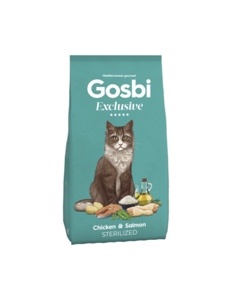 gosbi exclusive cat esterilizado pollo/salmón
