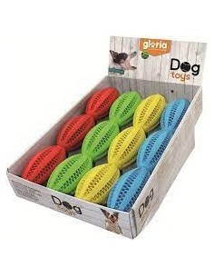 gloria dog toy pelota ruggby colores surtidos 2