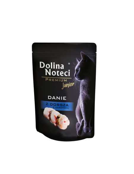 dolina noteci pouch gato junior bacalao y sardinas 85gr.