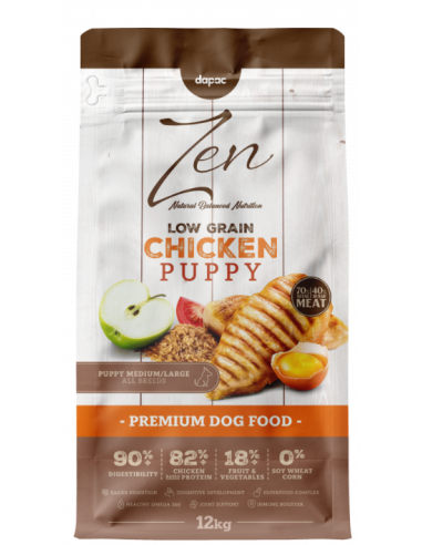 zen pollo puppy medium large low grain 12kg