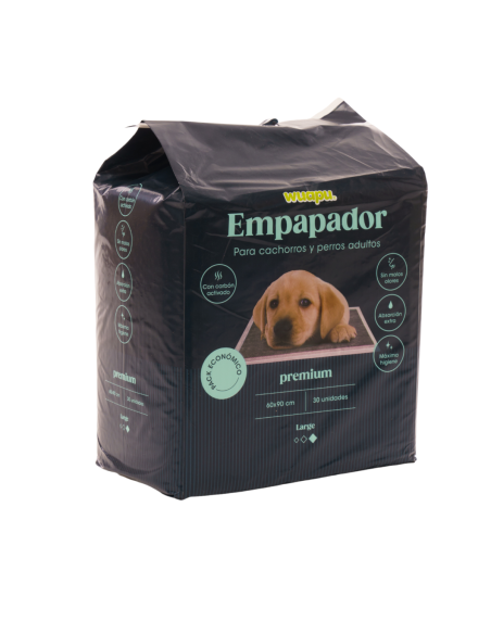 wuapu empapadores de carbon activo 15 unidades 60x90