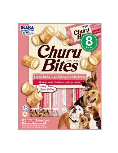 ciao churu bites snack perro pollo/salmón