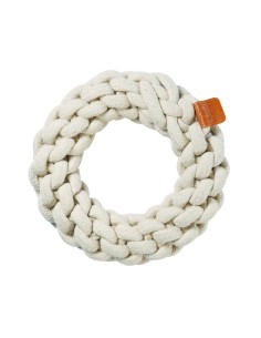 m-pets coto cuerda anillo blanco 18cm