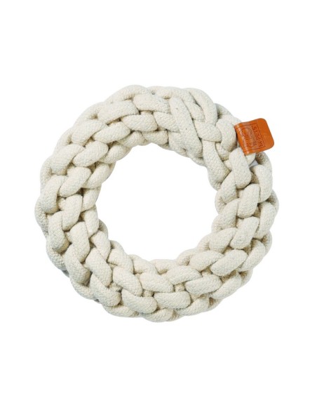 m-pets coto cuerda anillo blanco 18cm
