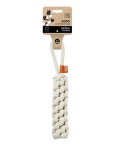 m-pets coto cuerda barrita blanca 34cm
