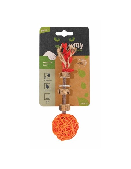 charmy juguete gato matatabi amuleto naranja