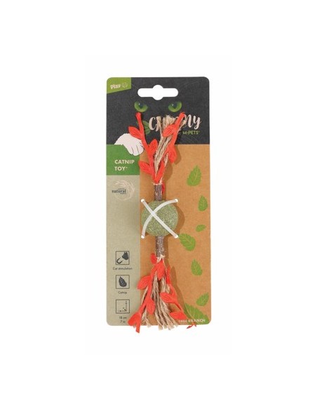 charmy juguete gato hierba gatera rama de árbol rojo