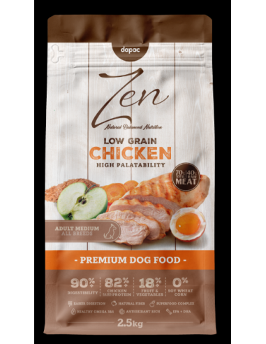 zen low grain pollo medium