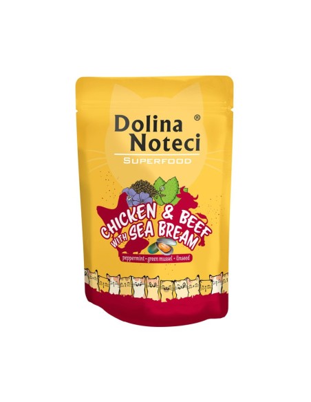 dolina noteci gato adulto superfood pollo/ternera/dorada 85gr.
