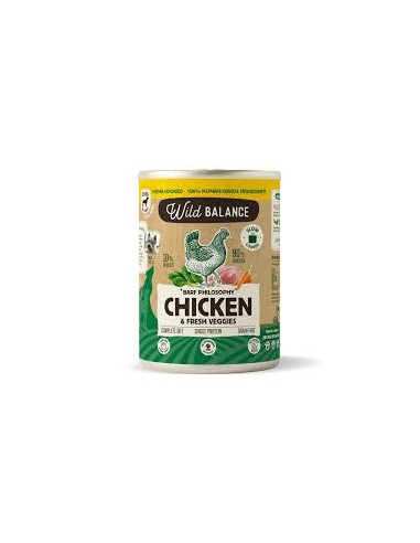 wild balance lata pollo con verduras 400gr.