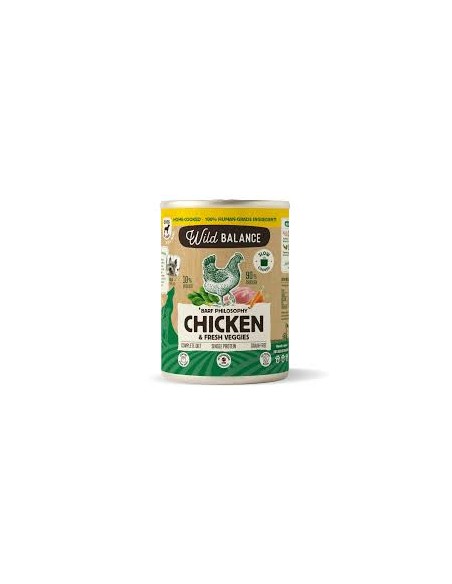 wild balance lata pollo con verduras 400gr.