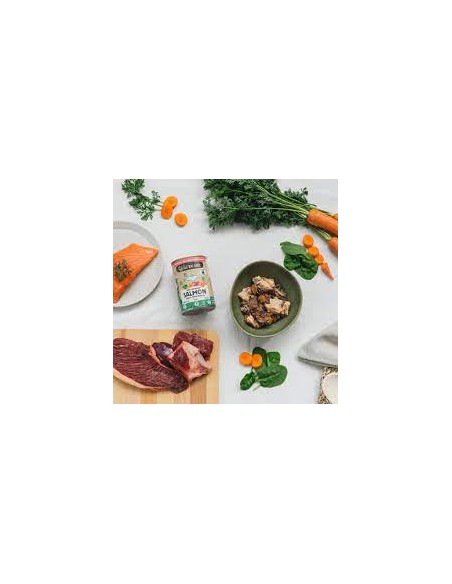 wild balance lata salmón y ternera con verduras 400gr.