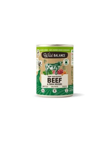 wild balance lata ternera con verduras 400gr.