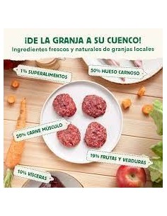 wild balance menú barf perro de pollo iniciación 1kg. 2